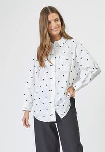 Блузка на пуговицах HEARTCC OVERSIZE SHIRT Co'couture, белый