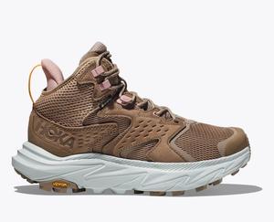 Женские треккинговые ботинки Hoka One One Anacapa 2 Mid 1142831-DIFL Dune Leather, коричневый