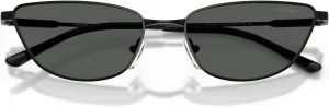 Женские солнцезащитные очки Emporio Armani EA2174B "Кошачий глаз", Shiny Black/Dark Grey