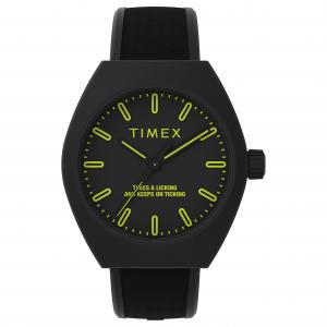 TIMEX Часы Wrist Watch Quartz Movement Black Dial Unisex, Yellow