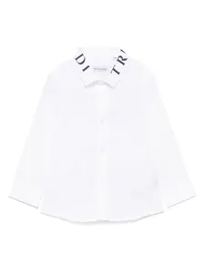 Рубашка с логотипом TRUSSARDI JUNIOR, белый