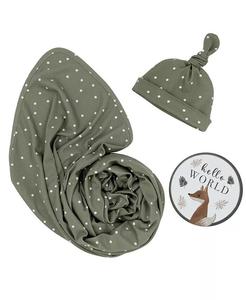 Подарочный набор Hello World для мальчиков и девочек, 3 предмета Living Textiles, зеленый