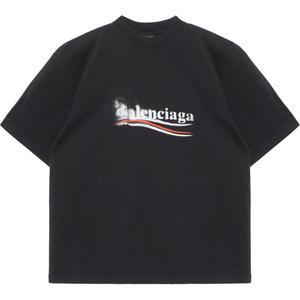 Политический трафарет Футболка Balenciaga, Черный