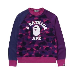 Свитер BAPE Color Camo College Crewneck, Purple