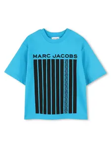 Футболка с графичным принтом Marc Jacobs Kids, синий