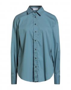 Рубашка Brunello Cucinelli, серо-синий