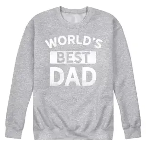 Мужская толстовка из флиса "Лучший папа в мире" Licensed Character, серый