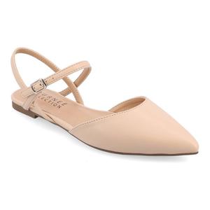 Женские балетки на плоской подошве из пены Tru Comfort Foam Superнатуральных оттенков Journee Collection Martine, цвет Vanilla