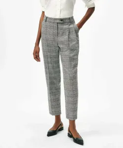 Укороченные брюки в клетку «глен чек» из полиэстеровой смеси