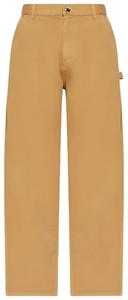Брюки Moncler прямого кроя на пуговицах и молнии, коричневый