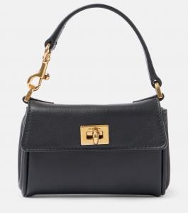 Кожаная сумка-тоут Rodeo Nano Balenciaga, черный