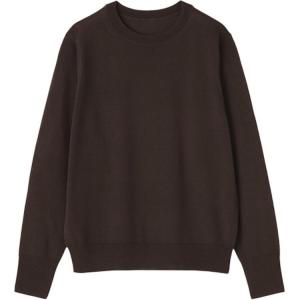 Свитер Women's Crew Neck Moderate Base Layer MUJI, темно-коричневый