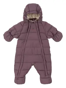 Детский стеганый комбинезон Alpi с капюшоном Konges Sløjd, фиолетовый