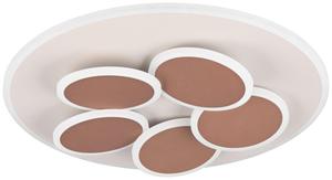 Потолочный светодиодный светильник TRIO, с регулировкой яркости, коричнево-серый, степень защиты IP20 Trio Leuchten, коричневый/серый