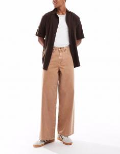 Свободные джинсы песочного цвета Asos Design