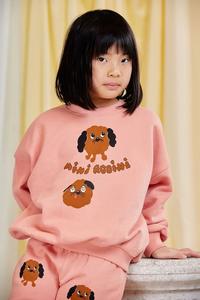 Детская хлопковая толстовка с изображением собачек Mini Rodini, оранжевый