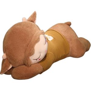 Sweater Cute Sheep Dolls Plush Doll 80cm Height JINXIANGHE, Sweater Cute Sheep[Brown]