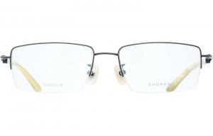 Чопард Чистый титан рог буй квадратные очки для мужчин