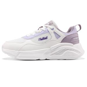 361° Кроссовки Cushioning Lightweight Low Top Casual Running Shoes Women's White Purple