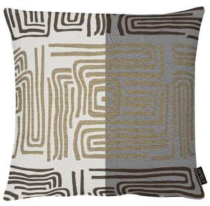 Наволочка Apelt Mino, 49x5x49 см, серо-коричневый