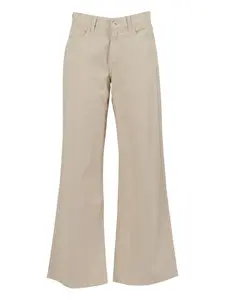 Джинсы-клеш из твила Lotta 7 For All Mankind, нейтральный