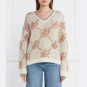 Свитер обычного кроя с добавлением шерсти Liu Jo, бежевый