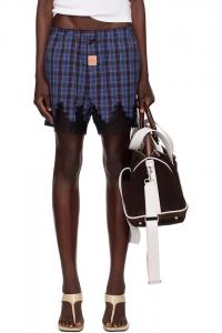 эксклюзивные шорты-панталоны Ssense в темно-синем цвете Martine Rose, синий