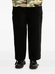 Широкие брюки с камуфляжными вставками BLUEMARBLE, черный