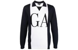 GIORGIO ARMANI AMANI Fitted Knitwear Men's Black