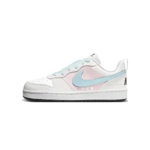 Nike Court Borough Sky Berry нескользящие устойчивые к истиранию низкие кроссовки для скейтборда white детские