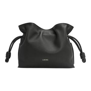 LOEWE Мини клатч из фламенко нэппы черный женский