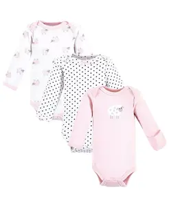 Боди с длинными рукавами для новорожденных девочек 3 шт. Cloud, недоношенные Luvable Friends, розовый