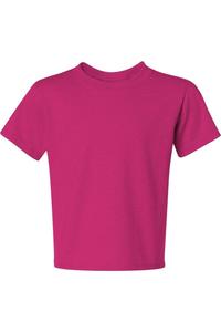 Футболка JERZEES Dri-Power Youth 50/50, цвет cyber pink