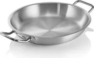 Сковорода с 2 ручками, Cookware 21, Ø 32 см, высота 6 см, хромоникелевая сталь 18/10 WAS Germany