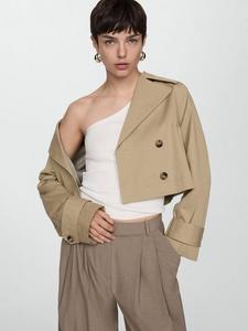 Асим топ с одним плечом из трикотажа Mango, White