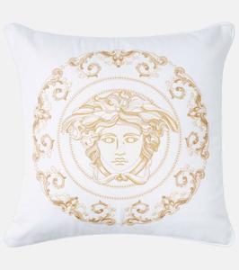 Вышитая подушка Medusa Gala Versace Home, White Gold