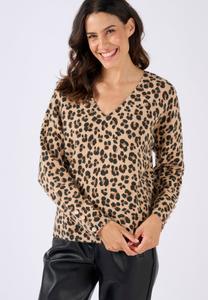 Джемпер Damart Jumper, Beige Animalier/Brown