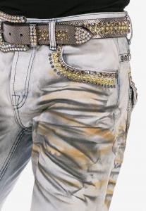 Джинсы прямого кроя Cipo & Baxx, серый