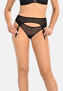 Колготки Teyli Klassischer Strumpfgürtel aus Mesh Ella, черный