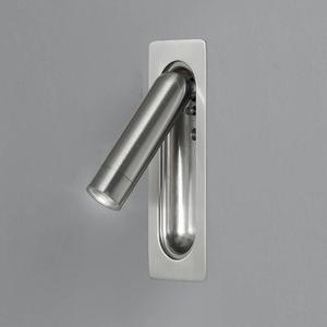 Светодиодный настенный светильник Luce Ambiente e Design Defoe, алюминий - 1 пламя - серебро