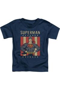 Футболка для малышей DC Comics Retro Liberty с коротким рукавом Gildan, темно-синий