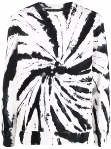 Толстовка из органического хлопка с принтом тай-дай Études Studio, белый