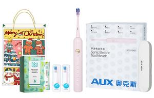 Электрическая зубная щетка перезаряжаемые водонепроницаемые с пятью скоростями регулируемые 37DA01 AUX, розовый