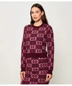 Цыганский свитер Regular fit Pinko, красный