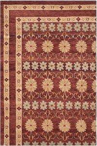 Ковер SAFAVIEH, 92 x 153 см, Marrakech Collection, Brown & Light Blue, ручной работы из традиционной шерсти, идеально подходит для помещений с высокой проходимостью: прихожая, гостиная, спальня (MRK141B)
