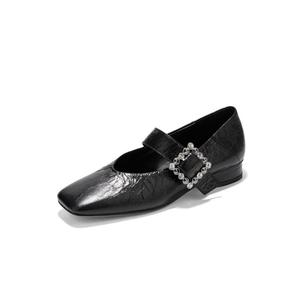 Туфли Мэри Джейн на толстом каблуке 2,5 см женские ELLE, Black