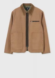 Винтажный рабочий блузон из окрашенной парусины