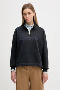 Хлопковая толстовка сара Barbour, темно-синий