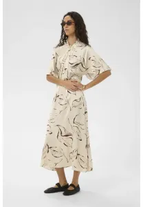 Платье slclero miria с принтом Soaked In Luxury, Oatmeal Leave Print