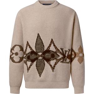 Вязаный свитер мужской LOUIS VUITTON, бежевый
